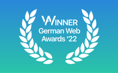 Unsere Auszeichnung mit den German Web Awards 2022